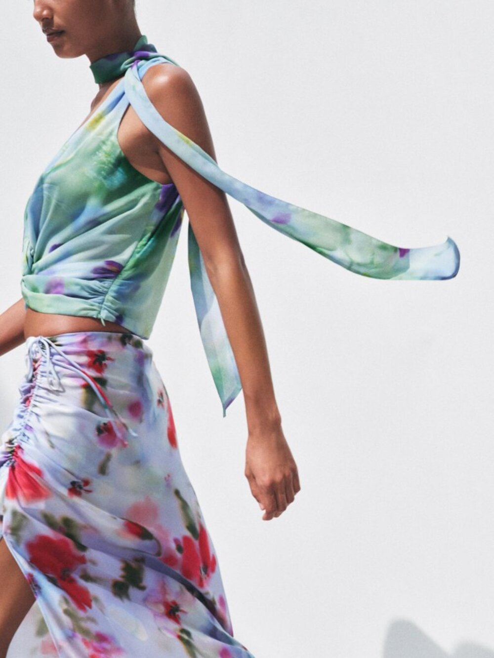 NWT Zara Printed Halter Top Size L - Picture 4 of 16